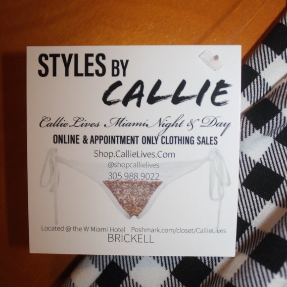 HPCALLIE GINGHAM BLACK&NAVY BODYCON MIDI DRESS(S) - Picture 8 of 11